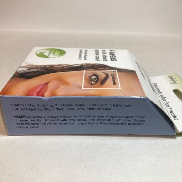 Godefroy Instant Eyebrow Tint Dark Brown Gel Colorant  Application Kit - Picture 5 of 5